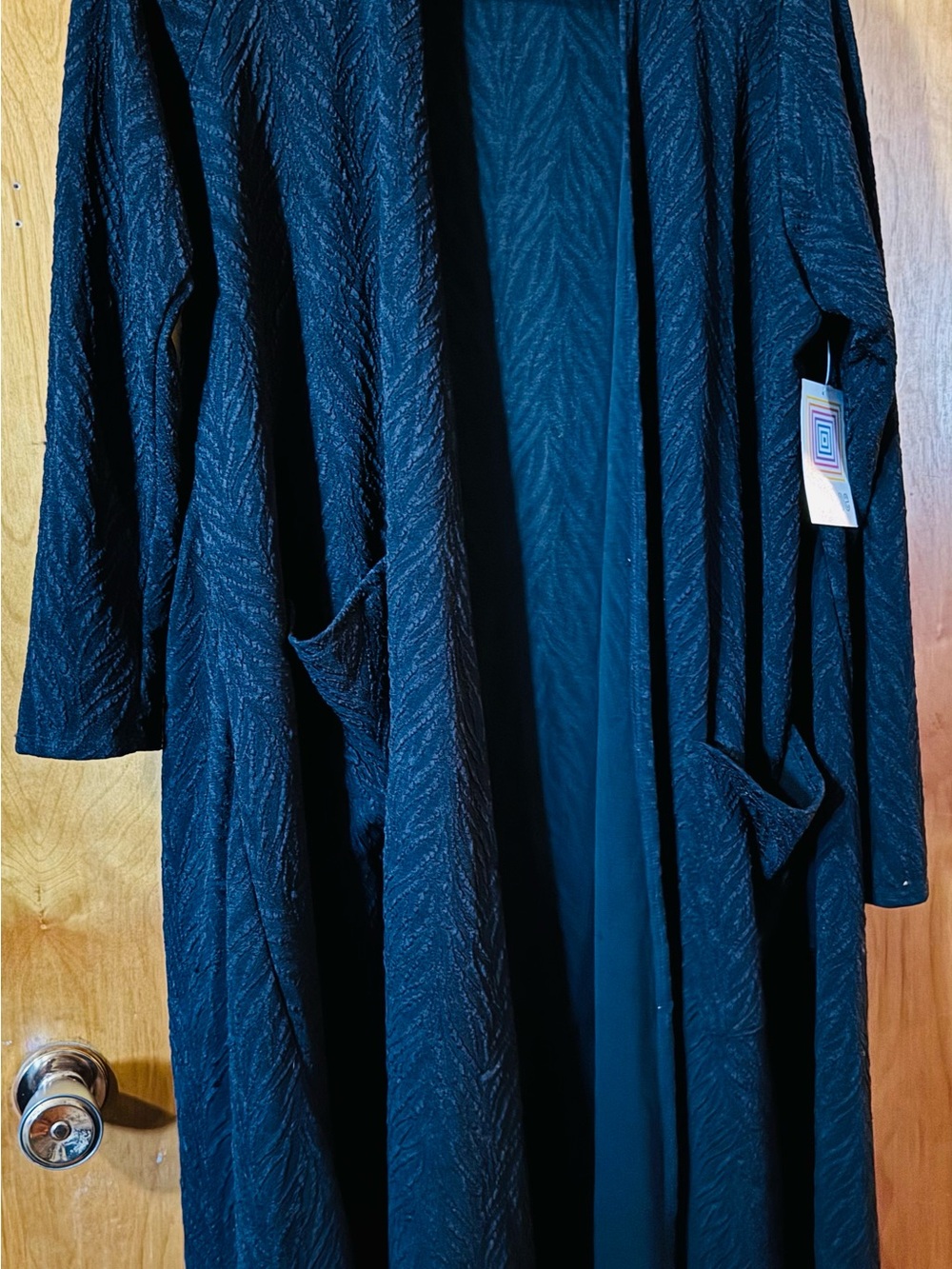 LuLaRoe Black Lightweight Open-Front Women's duster cardigan